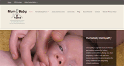 Desktop Screenshot of mumandbaby-at-home.com
